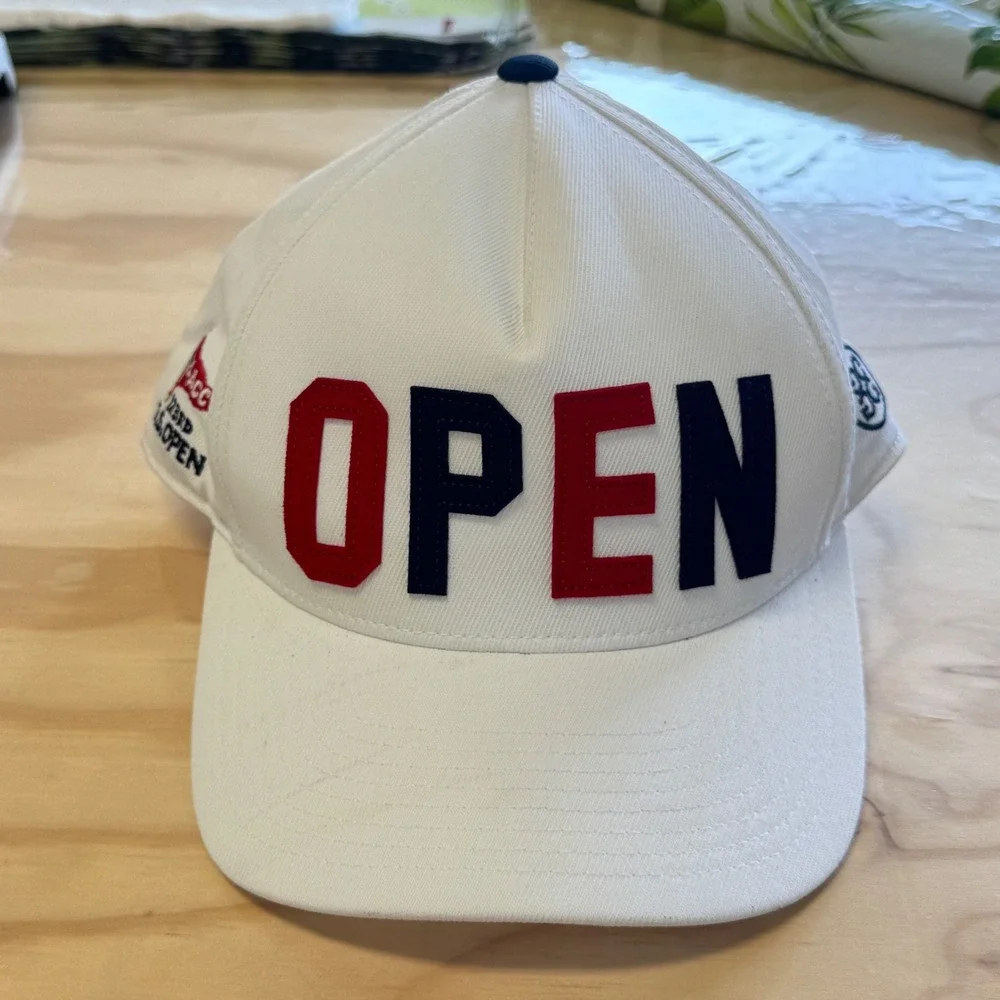 GFORE 123rd US Open LACC Golf Hat Mens White Circle Gs Snapback Cap Los Angeles